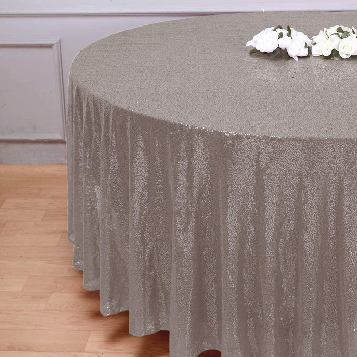 108" Sequined Round Tablecloth