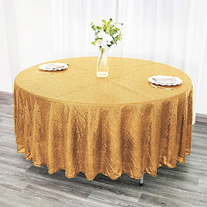 108" Sequined Round Tablecloth