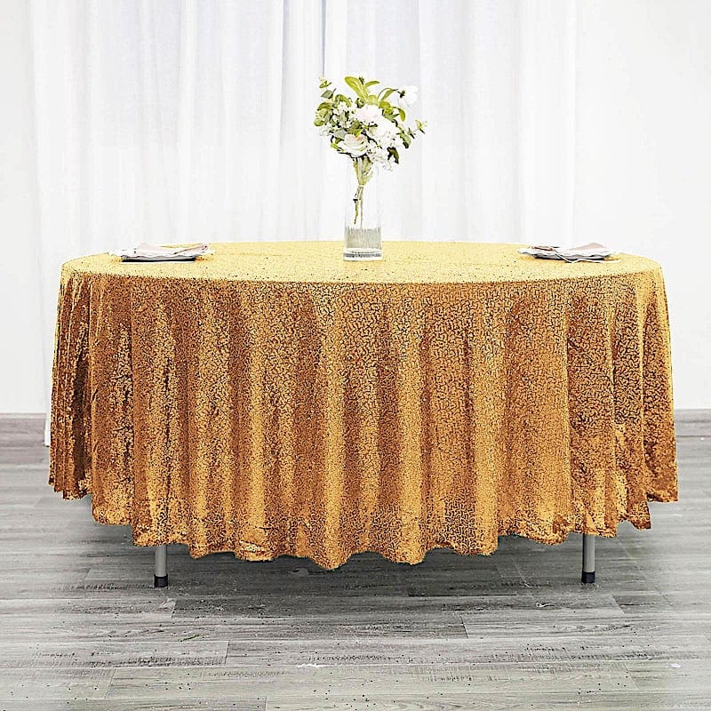108" Sequined Round Tablecloth