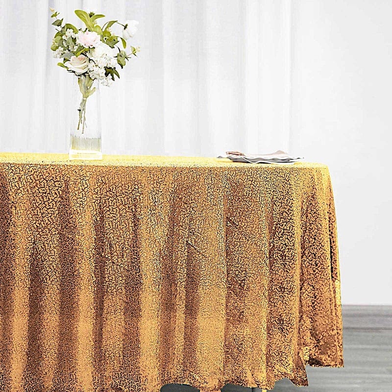 108" Sequined Round Tablecloth