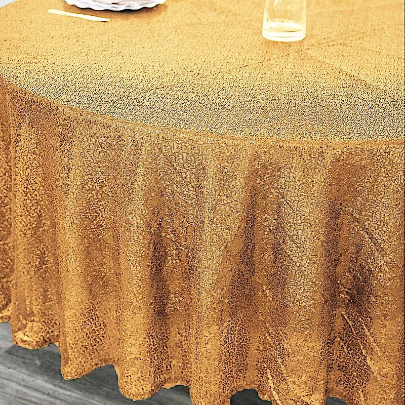 108" Sequined Round Tablecloth