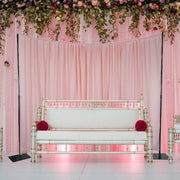 11 ft Adjustable Heavy Duty Curved Pipe and Drape Backdrop Support Kit BKDP_STND11