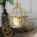 11" tall Cinderella Coach Plant Stand Party Centerpiece - Gold IRON_COACH01_GOLD