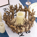 11" wide Natural Wood Rustic Candle Holder Vase - Brown WOD_CAND_008_NAT