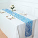11"x108" Metallic Thin Mesh Polyester Table Runner Wedding Linens