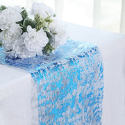 11"x108" Metallic Thin Mesh Polyester Table Runner Wedding Linens