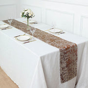 11"x108" Metallic Thin Mesh Polyester Table Runner Wedding Linens