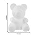 12" 3D Foam Bear Crafts DIY Arts Wholesale Supplies - White FOAM_CRAF_BEAR01_M
