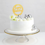 12 Faux Pearl Balls Cake Topper Picks Cupcake Decorations