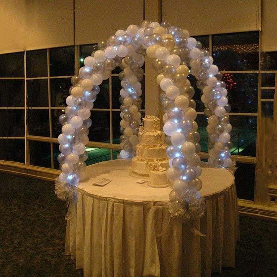 12 ft Balloon Arch Stand Kit for 6 feet table - White
