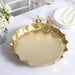 12" Metal Round Crown Cap Dessert Display Stand Cake Serving Tray - Gold CHRG_TRAY014_12_GOLD