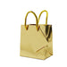 12 Metallic 5" Mini Paper Favor Gift Bags with Handles BAG_PAP01_4X4_GOLD