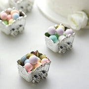 12 Metallic Mini Chariot Wedding Favor Boxes Gift Holders