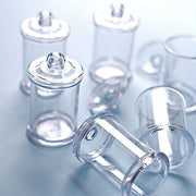 12 Mini 3.5" Plastic Candy Jars with Lids Favor Holders - Clear PLTC_FIL_028_S_CLR