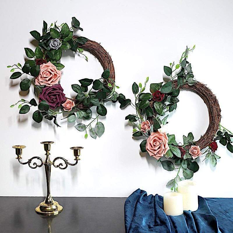 12" Natural Grapevine Twig Wreath DIY Wedding Decorations - Brown MOSS_WRTH_001_12_NAT