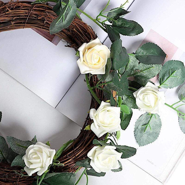 12" Natural Grapevine Twig Wreath DIY Wedding Decorations - Brown MOSS_WRTH_001_12_NAT