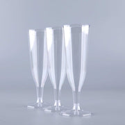 12 pc 4.7 oz. Clear Tall Champagne Flutes - Disposable Tableware PLST_CU0041_CLR