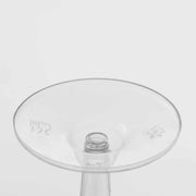 12 pc 6 oz. Clear Classic Hollow Stem Wine Glasses - Disposable Tableware PLST_CU0042_CLR