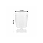 12 pc 8 oz. Clear Innovative Wine Glasses - Disposable Tableware PLST_CU0043_CLR