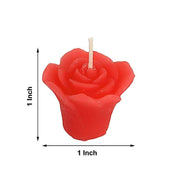 12 pcs 1" wide Mini Rose Flower Floating Candles
