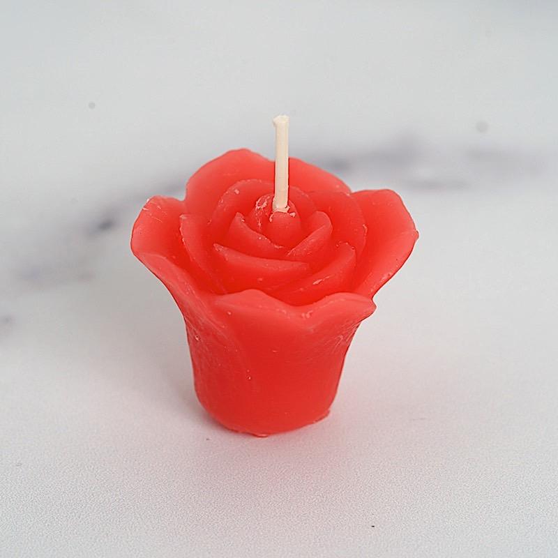 12 pcs 1" wide Mini Rose Flower Floating Candles