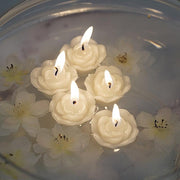 12 pcs 1" wide Mini Rose Flower Floating Candles