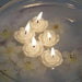12 pcs 1" wide Mini Rose Flower Floating Candles