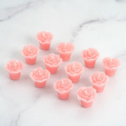 12 pcs 1" wide Mini Rose Flower Floating Candles