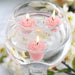 12 pcs 1" wide Mini Rose Flower Floating Candles