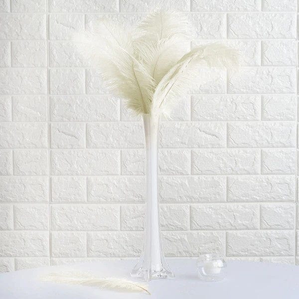 12 pcs 10-15" Authentic Ostrich Feathers OST35_IVR