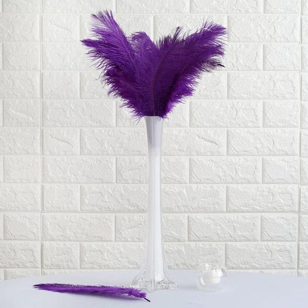 12 pcs 10-15" Authentic Ostrich Feathers OST35_PURP