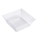 12 pcs 10 oz Clear Square Plastic 4.25" Bowls - Disposable Tableware PLST_BO0038_CLR