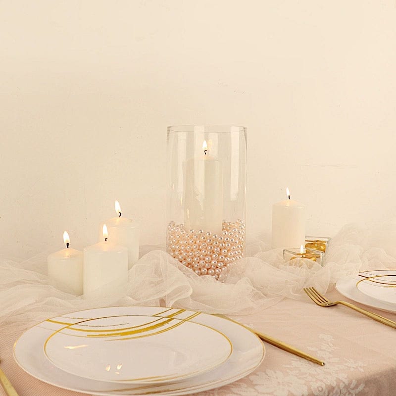 12 pcs 10" tall Cylinder Glass Wedding Centerpieces Vases - Clear VASE_A3_10