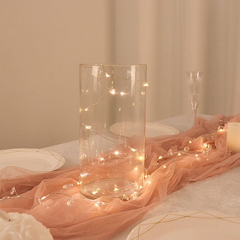 12 pcs 10" tall Cylinder Glass Wedding Centerpieces Vases - Clear VASE_A3_10
