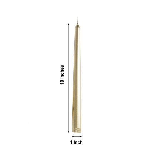 12 pcs 10" tall Premium Taper Candles