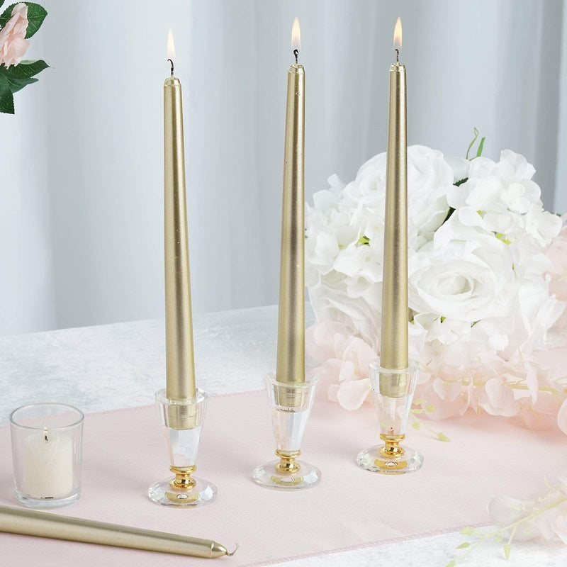 12 pcs 10" tall Premium Taper Candles