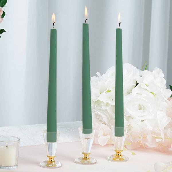12 pcs 10" tall Premium Taper Candles