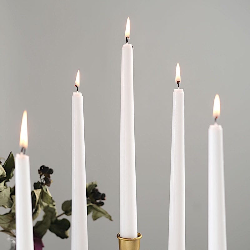 12 pcs 10" tall Premium Taper Candles
