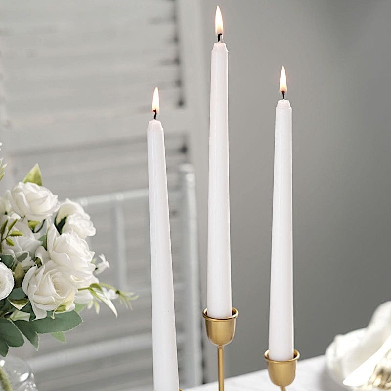 12 pcs 10" tall Premium Taper Candles