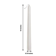 12 pcs 10" tall Premium Taper Candles