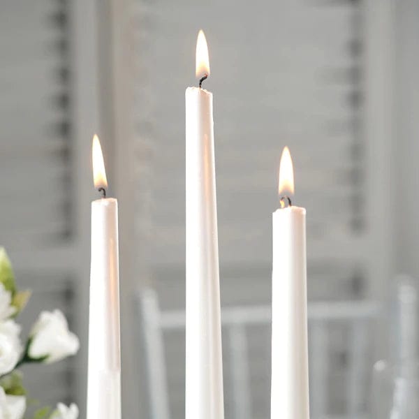12 pcs 10" tall Premium Taper Candles