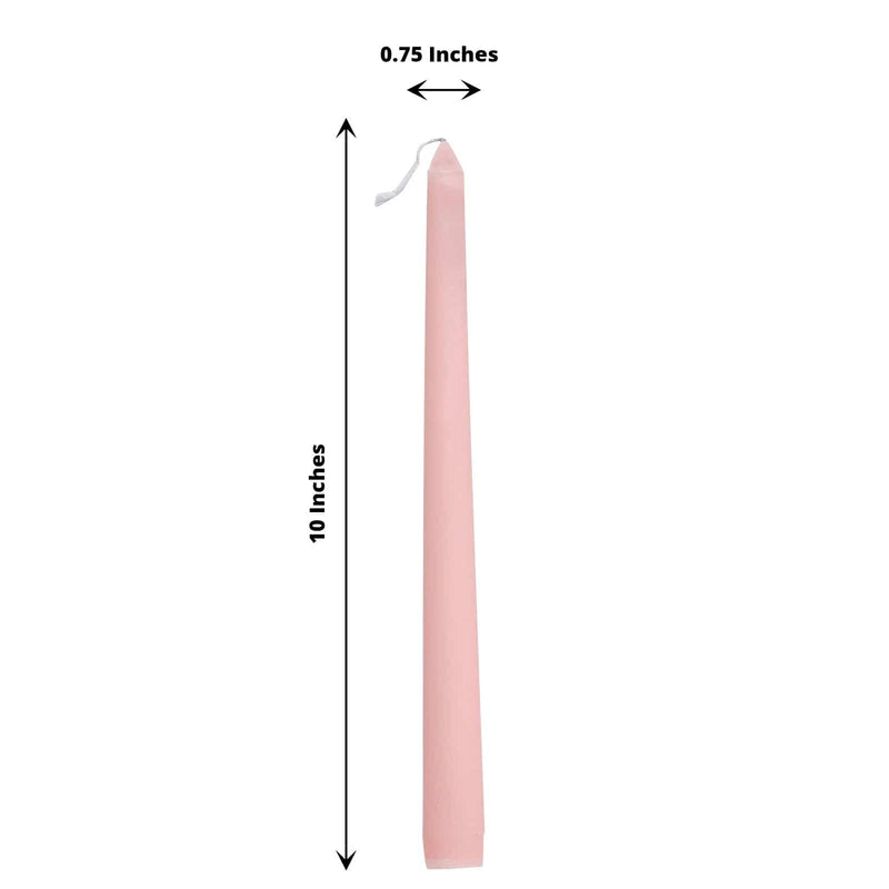12 pcs 10" tall Premium Taper Candles