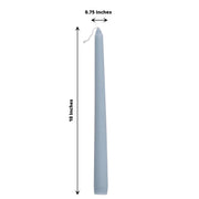 12 pcs 10" tall Premium Taper Candles