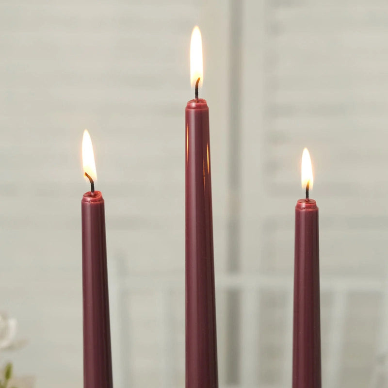 12 pcs 10" tall Premium Taper Candles
