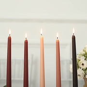 12 pcs 10" tall Premium Taper Candles