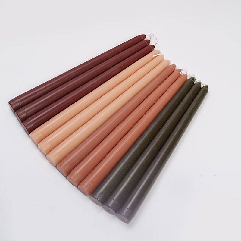 12 pcs 10" tall Premium Taper Candles