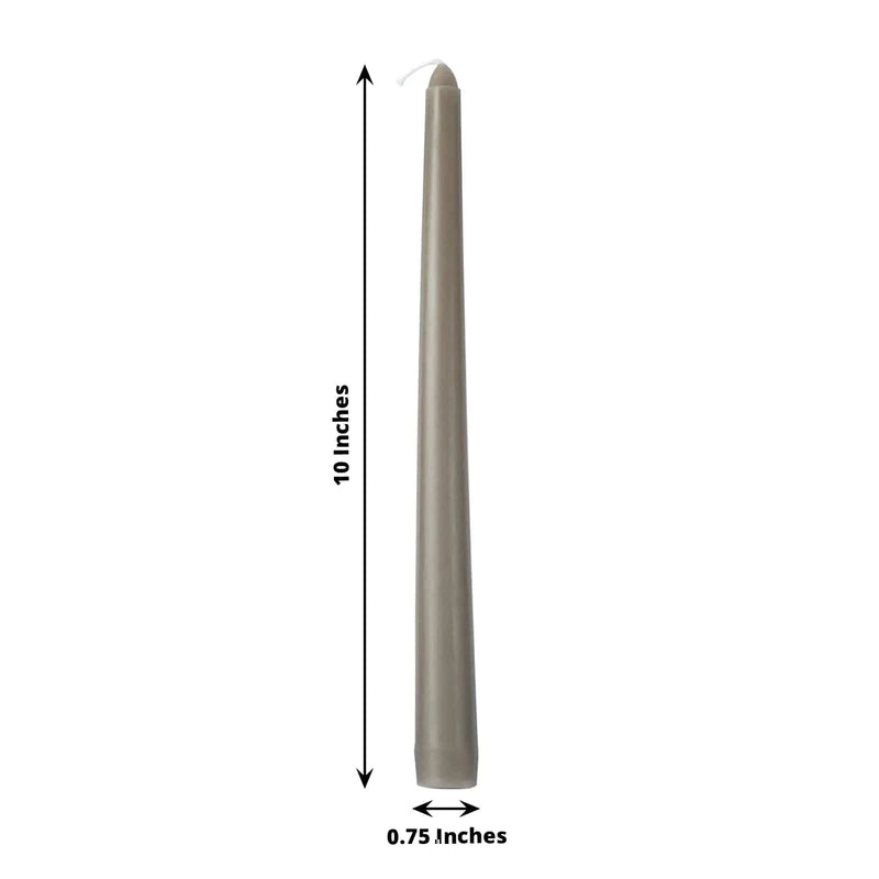 12 pcs 10" tall Premium Taper Candles