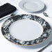 12 pcs 11.5" Round Commercial Grade Porcelain Dinner Plates PLTE_VRTX001_BK