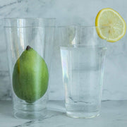 12 pcs 16 oz Glittered Plastic Cocktail Glasses - Disposable Tableware