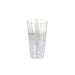 12 pcs 16 oz Glittered Plastic Cocktail Glasses - Disposable Tableware